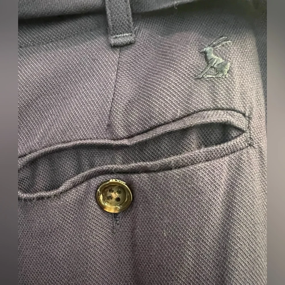 Joules Wide Leg Cropped Tie Belt Pants Navy Blue Size 8 Corpcore, Academia - Picture 3 of 10